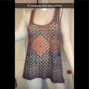 Boutique crochet tank
